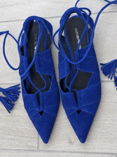 Emporio armani bluette suede - emporio,